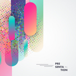 abstract dynamic background flat shapes vector image