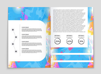 abstract layout background set for art vector image
