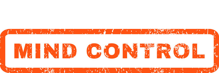 Mind control rubber stamp Royalty Free Vector Image