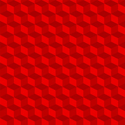 red geometric seamless cubes pattern background vector image