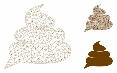 shit idea cloud mesh network model vector image