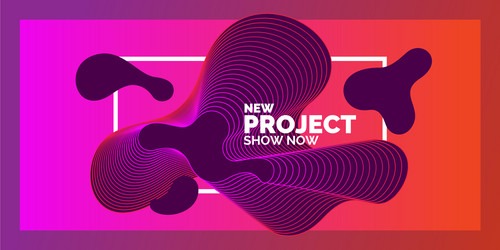 bright abstract background with a dynamic waves vector image