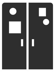 file binders icon paper document archive symbol vector image