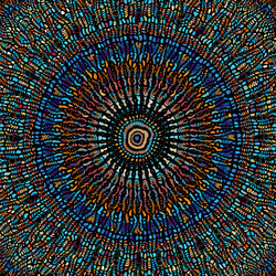 mosaic art pattern curved image vector image