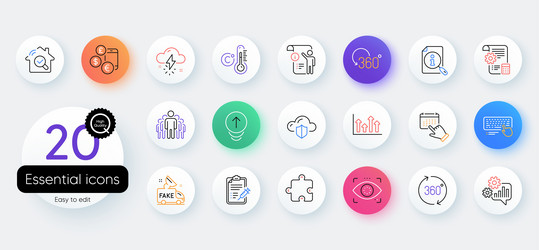 simple set of swipe up computer keyboard vector image