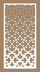 laser cutting pattern for cnc arabesque gradient vector image