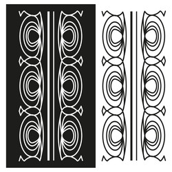 vertical border stripe ornamental line column vector image