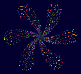 abstract man rotation spin vector image