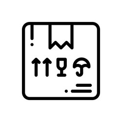 package icon thin linear style design isolated vector image