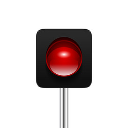 red traffic light vector