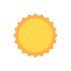 Sun icon logo cartoon sunshine cute vector