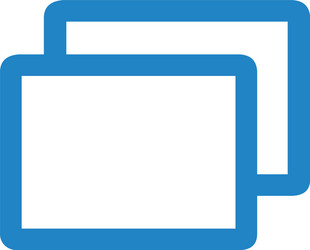 add new tab slide or section line art icon vector image