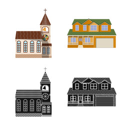 design of building and front symbol vector image