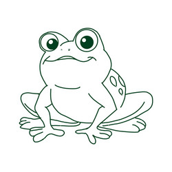 frog prince icon isolated on white background vector