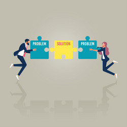 Problem Solving Collaboration vector image