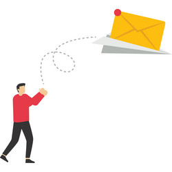 sending e-mail digital marketing abstract concept vector image
