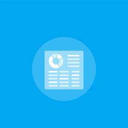 spreadsheet icon for apps and web vector image
