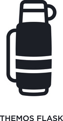 themos flask isolated icon simple element from vector image