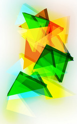 Abstract 3d triangular background vector