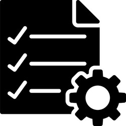 checklist setting vector image