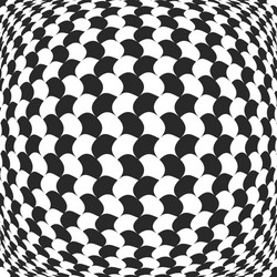 Abstract checkered background with distortion vector