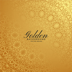Golden vintage background template Royalty Free Vector Image