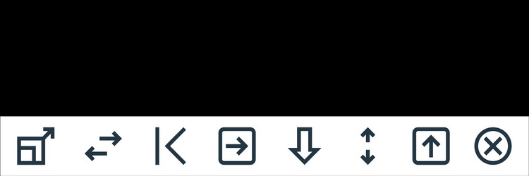 ui line icons linear set quality vector image