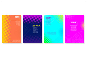 halftone dots modern colorful design future vector image