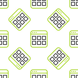 line browser files icon isolated seamless pattern vector image
