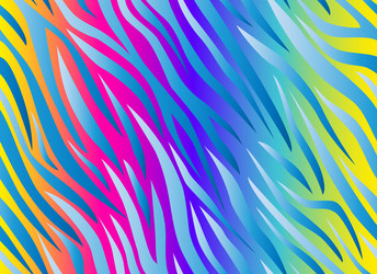 Zebra rainbow abstract seamless pattern stripes vector