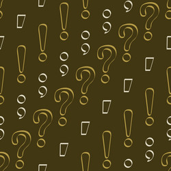 seamless pattern with punctuation marks vector image