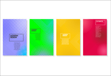 halftone dots modern colorful design future vector image
