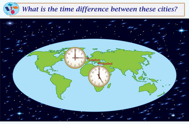 logical task what is the time difference between vector