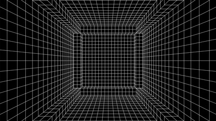 abstract 80s styled computer background sci-fi vector image