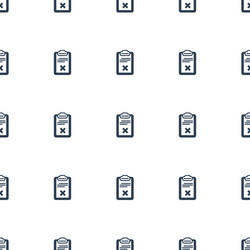 clipboard icon pattern seamless white background vector