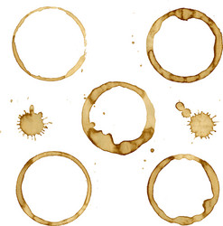 Coffee Stain Set Royalty Free Vector Image - VectorStock