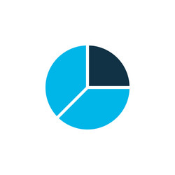 Pie Chart Icon - Data Analysis vector image