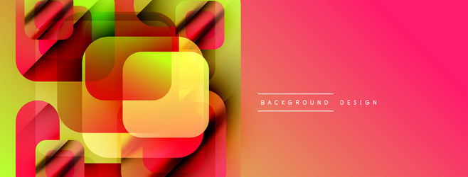 abstract geometric shapes overlap creating vector image