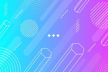 geometric background with gradient color vector image
