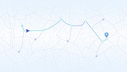 gps navigation to pins and multiple markers vector image