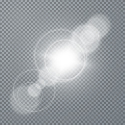 white glowing light burst explosion vector