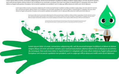 Go green concept save world vector