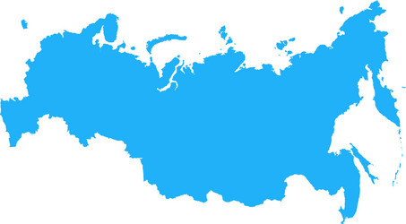 russian federation map vector