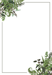 decorative golden rectangular frame vector image