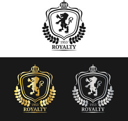 Luxury Crown Monogram Logo Vector Image