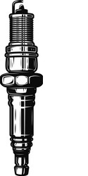 spark plug isolated on white background design vector image
