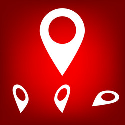 mark icon pointer set vector image
