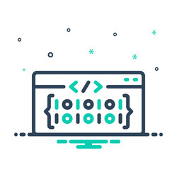 programming language vector image