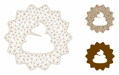 shit token mesh network model and triangle vector image