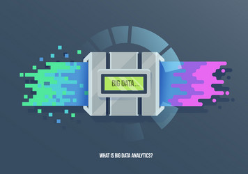 big data machine learning algorithms icon vector image